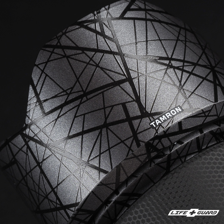 LIFE+GUARD 鏡頭遮光罩貼膜安裝示意，適用 TAMRON 50-300mm F4.5-6.3
