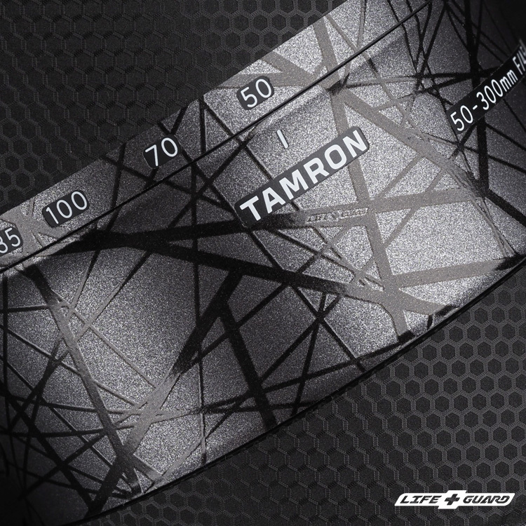 交織灰貼膜質感特寫，LIFE+GUARD 設計風格