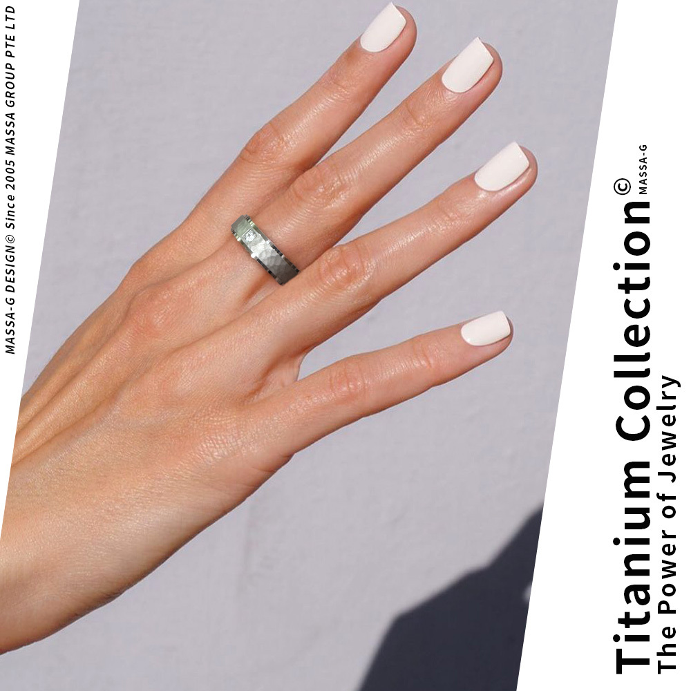 MASSA-G DECO系列 Double Ring【Promise】 鈦金女戒