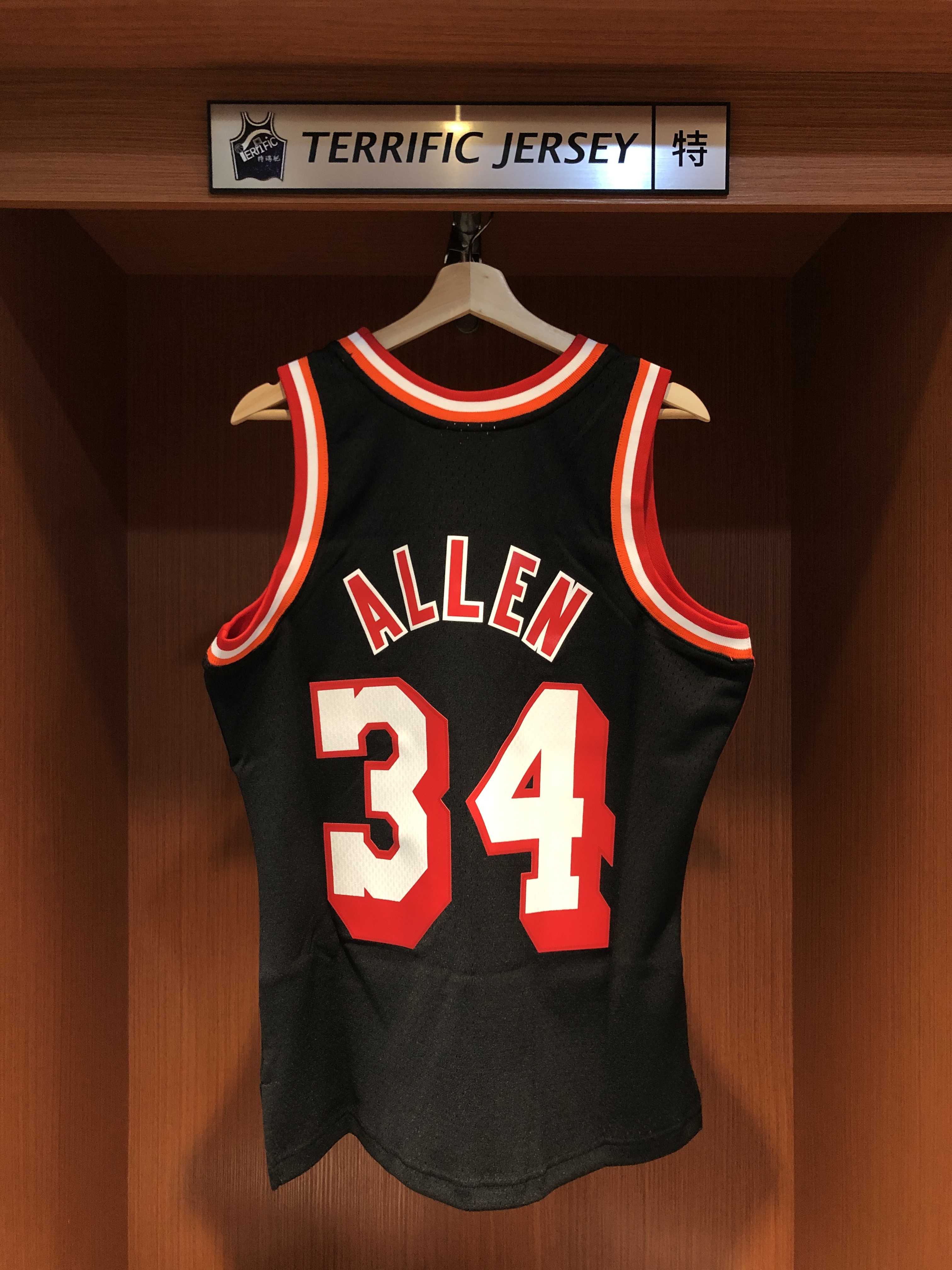 NBA球衣 Ray Allen 邁阿密熱火復古黑 13-14黑 M&N Swingman 球迷版 熱轉印 全新