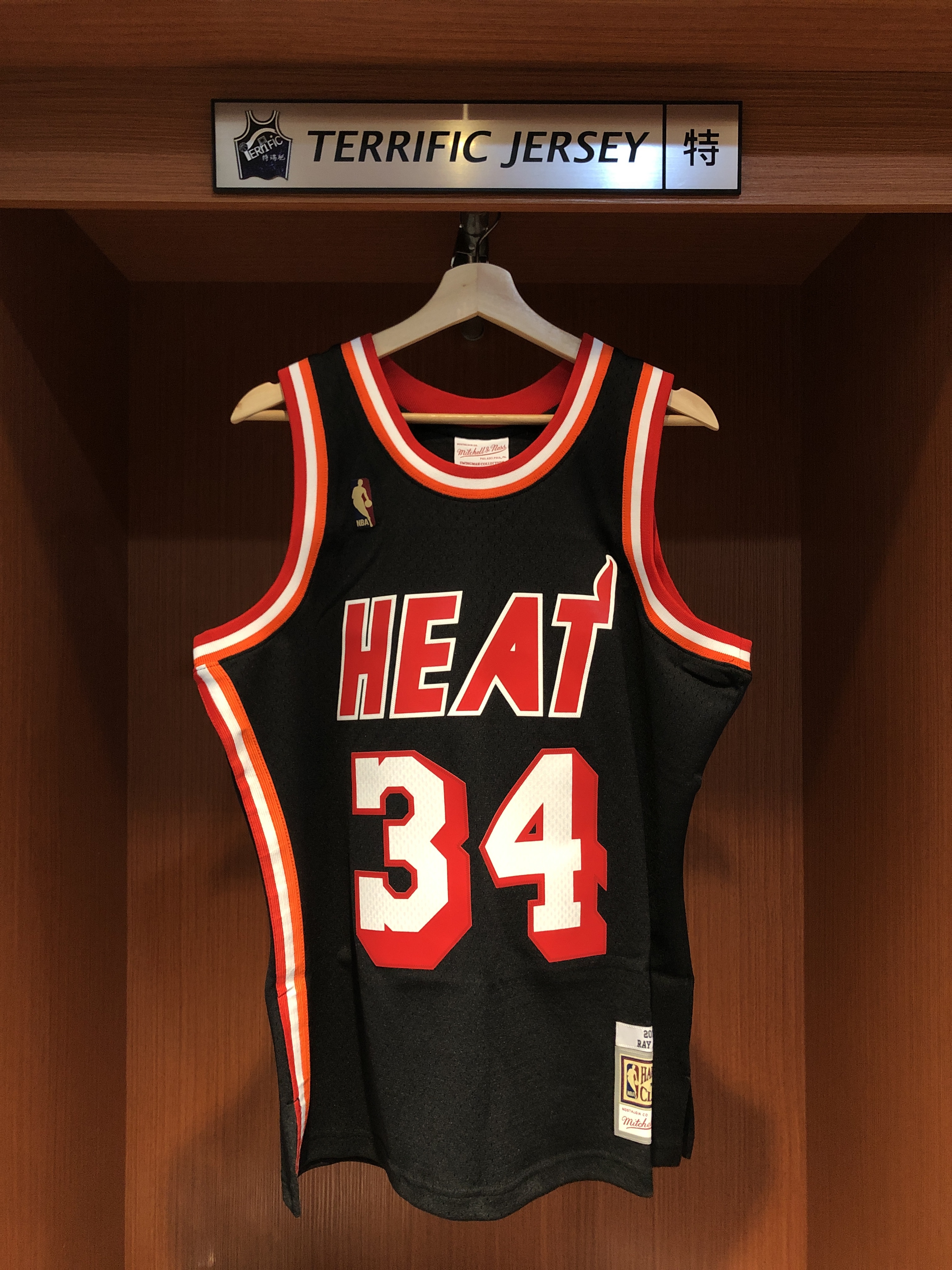 NBA球衣 Ray Allen 邁阿密熱火復古黑 13-14黑 M&N Swingman 球迷版 熱轉印 全新