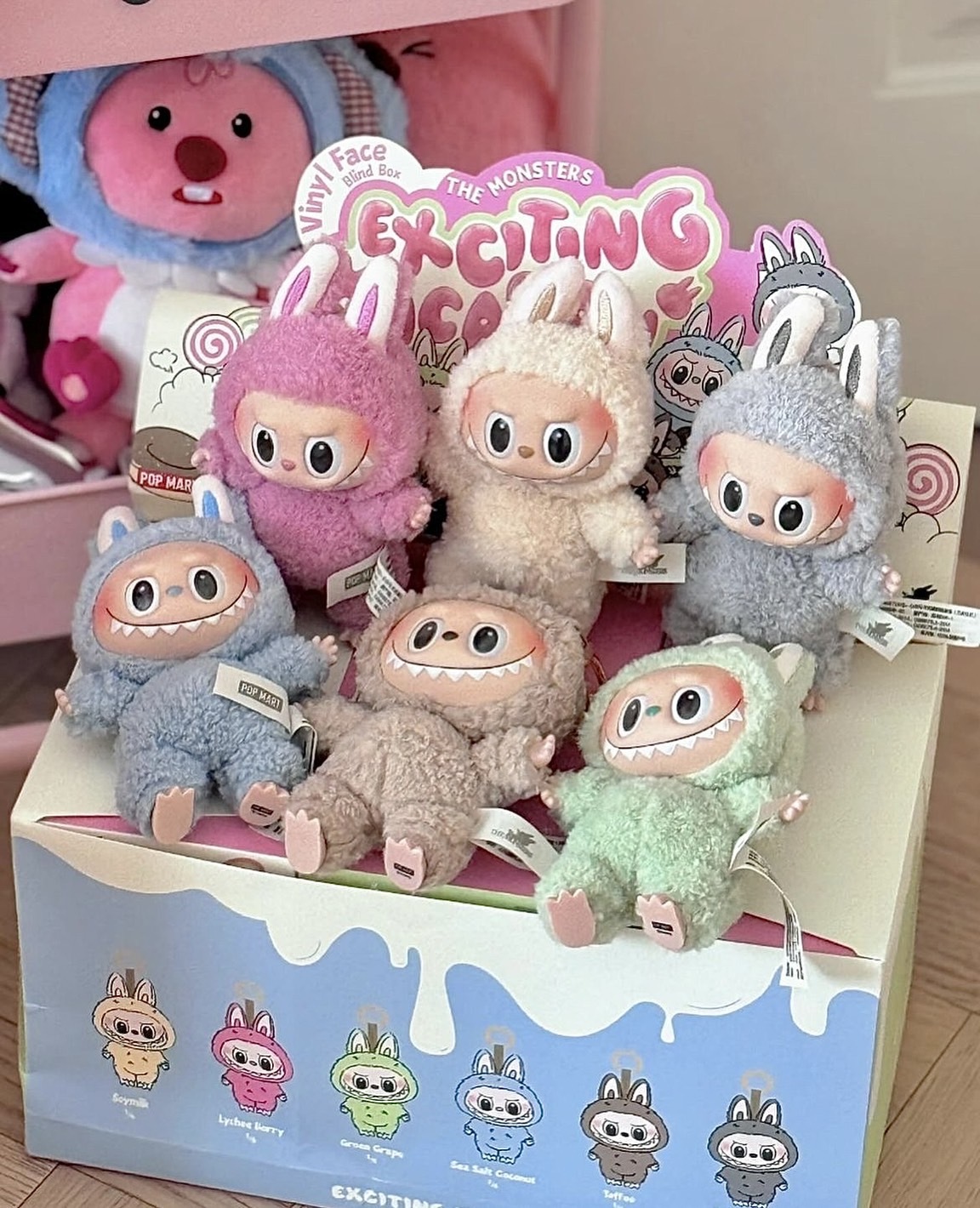 POP MART 泡泡瑪特 LABUBU 心動馬卡龍 鑰匙圈娃娃