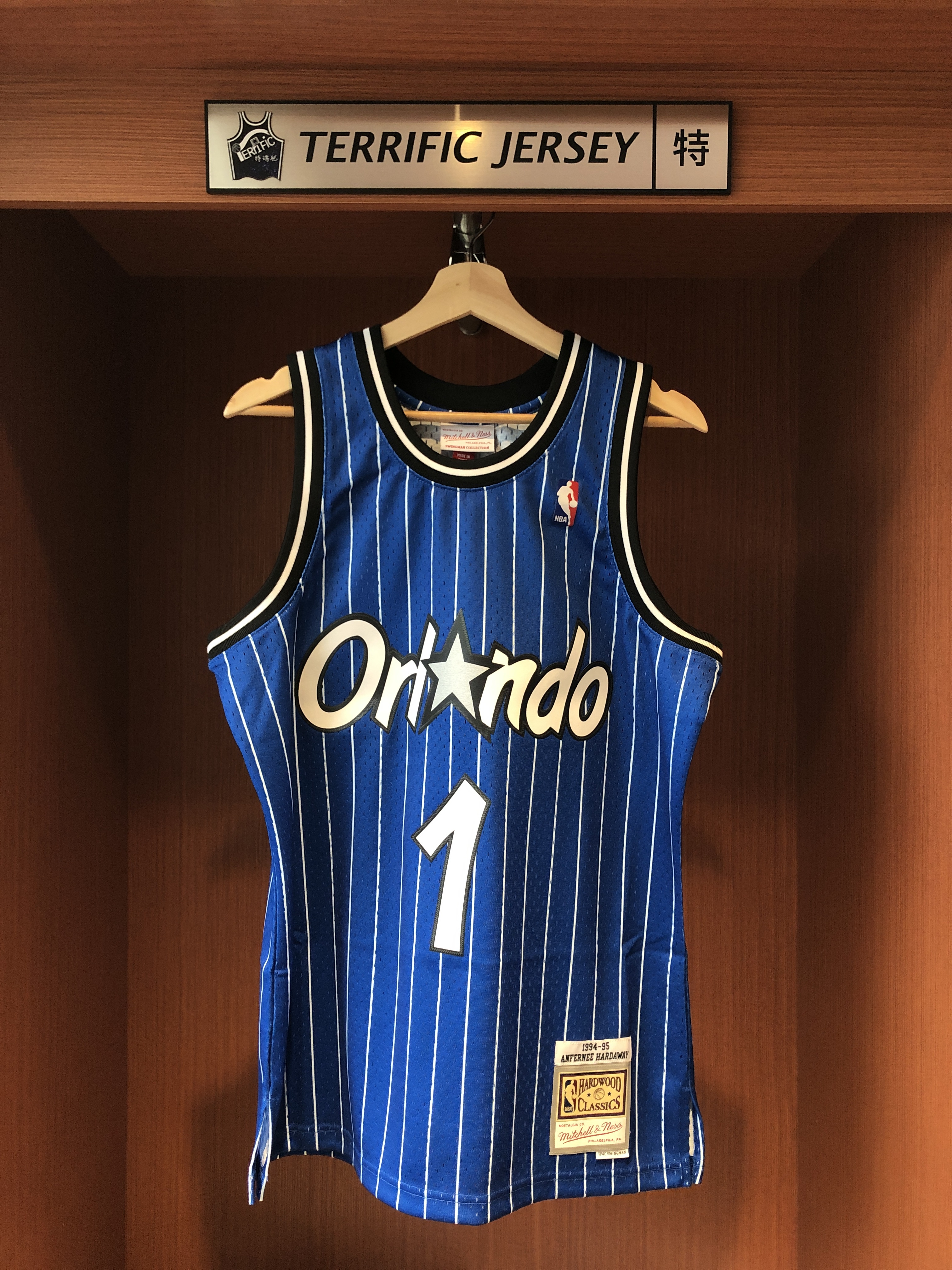 NBA球衣 Penny Hardaway 奧蘭多魔術 藍條紋 94-95 M&N Swingman G2 球迷版 熱轉印 全新