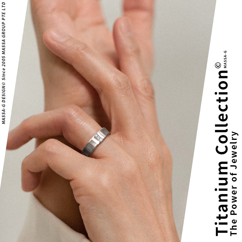 MASSA-G DECO系列 Double Ring【Sware】 鈦金女戒