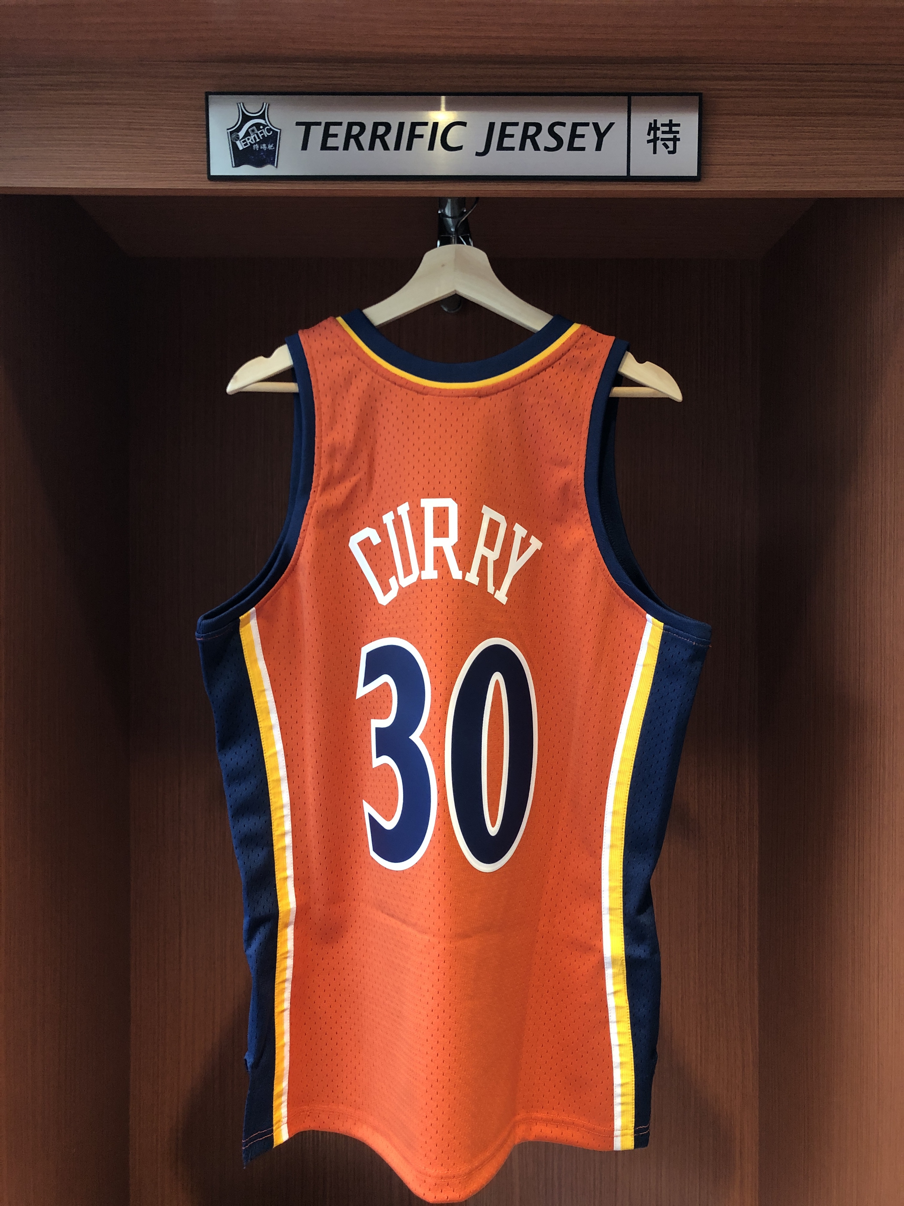 NBA球衣 Stephen Curry 金州勇士橘 新人年 09-10 M&N Swingman G2 球迷版 熱轉印 全新