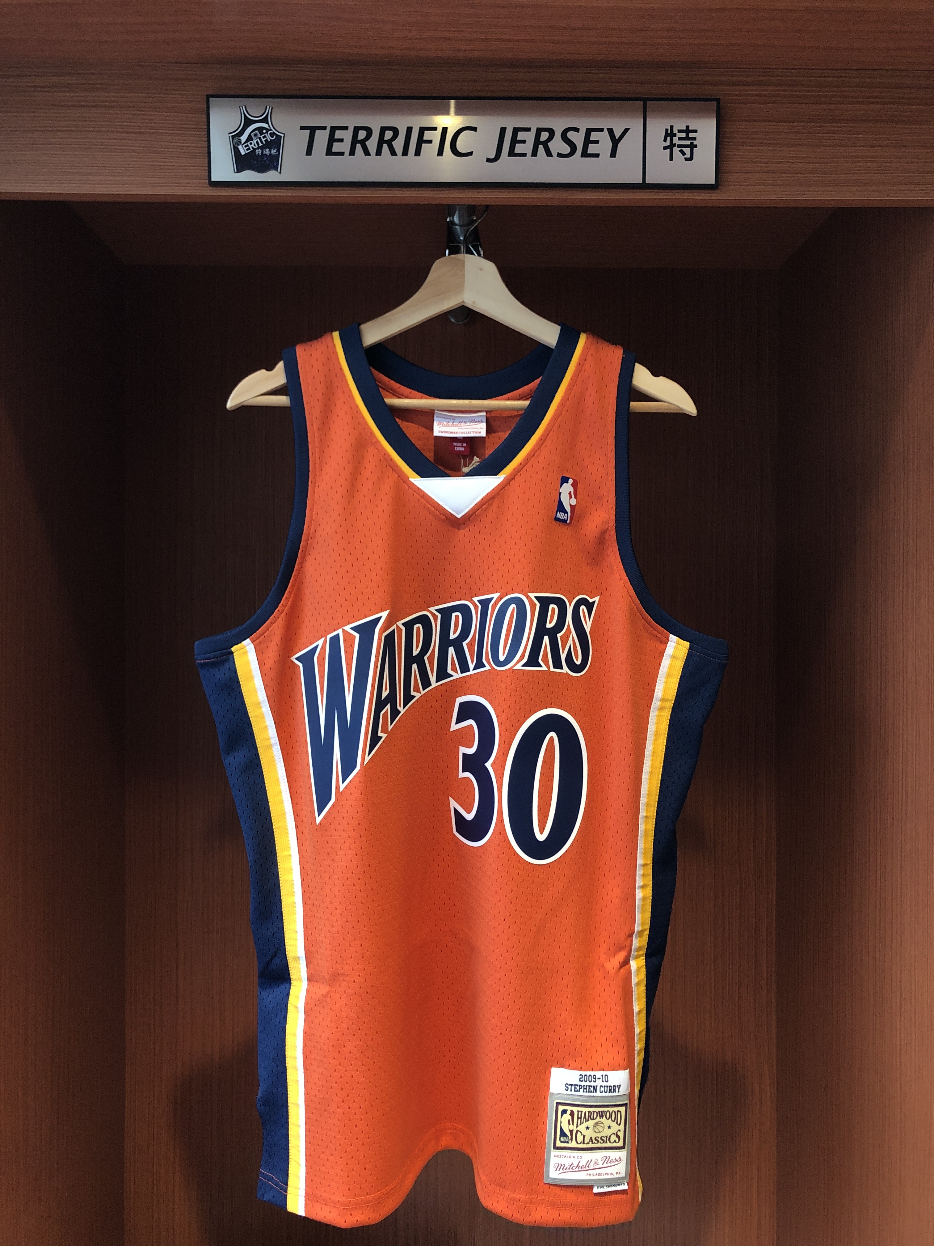 NBA球衣 Stephen Curry 金州勇士橘 新人年 09-10 M&N Swingman G2 球迷版 熱轉印 全新