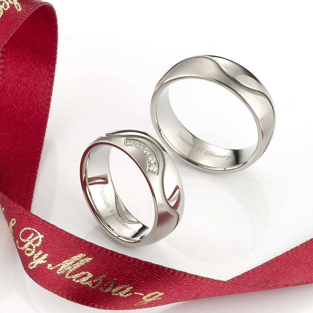 MASSA-G DECO系列 Double Ring【Love】 鈦金男戒