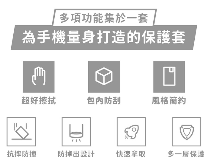 多項功能集於一套｜為手機量身打造的保護套