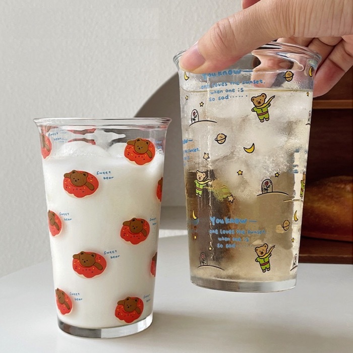 《70920》新款熊熊系列小玻璃杯/350ml