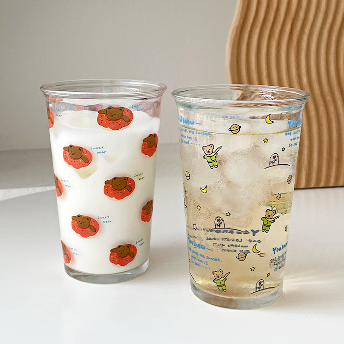 《70920》新款熊熊系列小玻璃杯/350ml