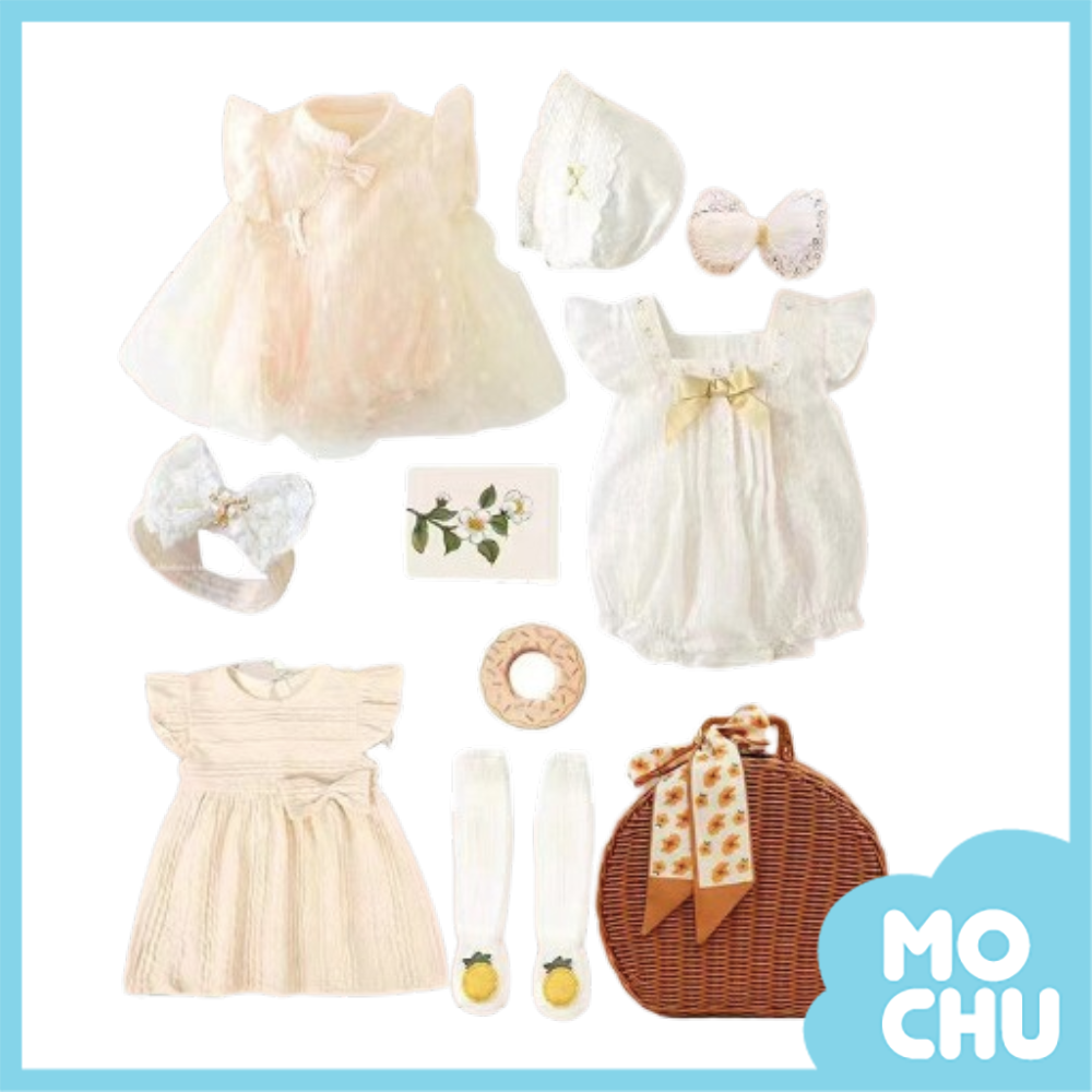 (3-6m現貨)夢幻仙女編織籃短袖禮盒(八款）