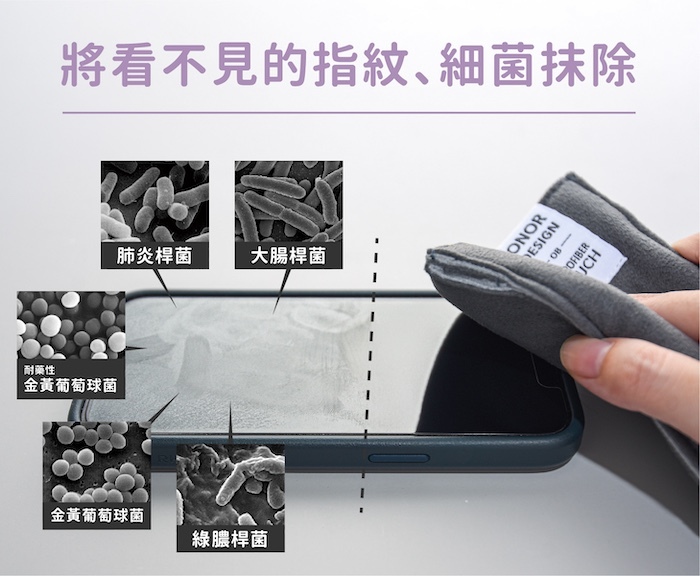 將看不見的指紋、細菌抹除