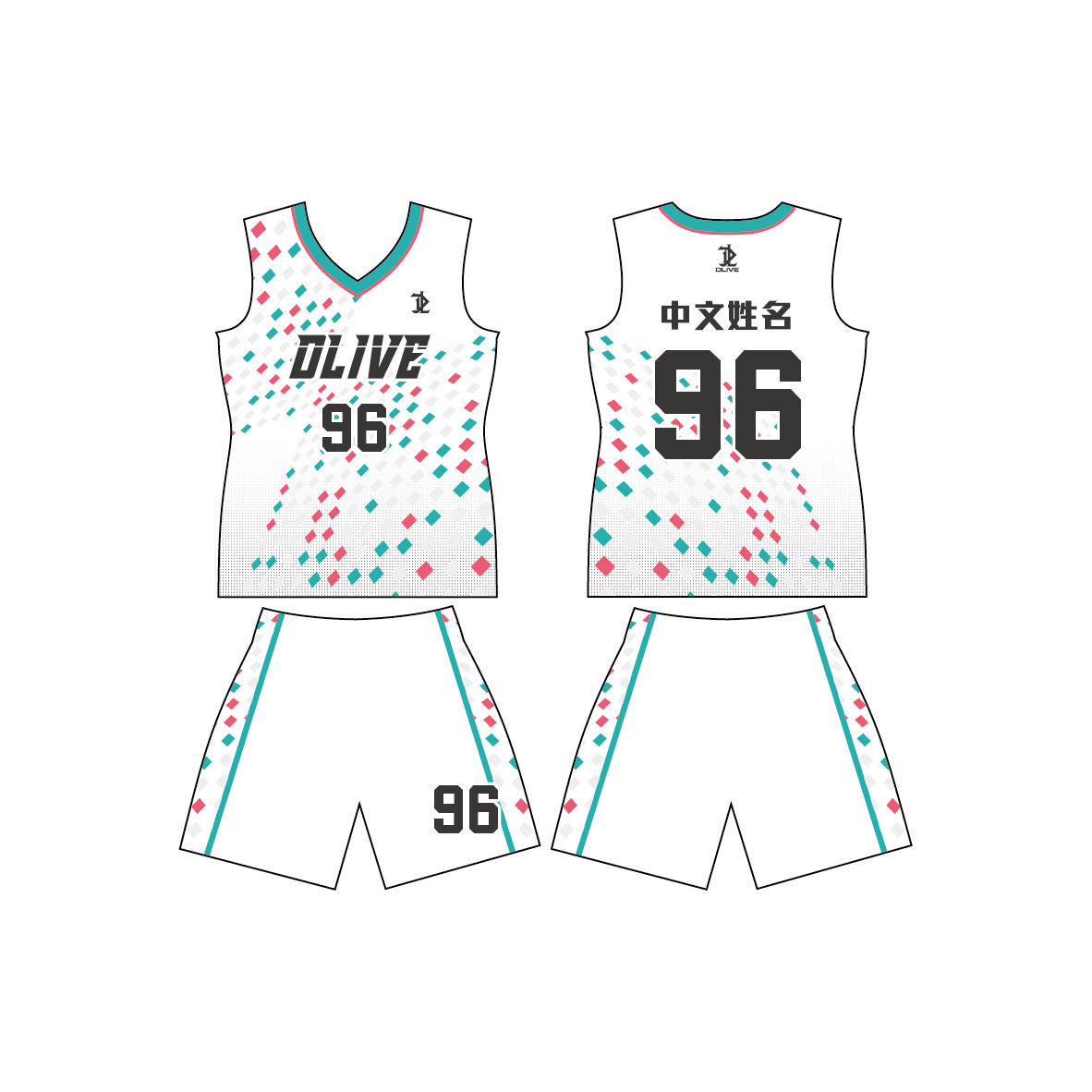 昇華排球背心 - 數碼寶貝