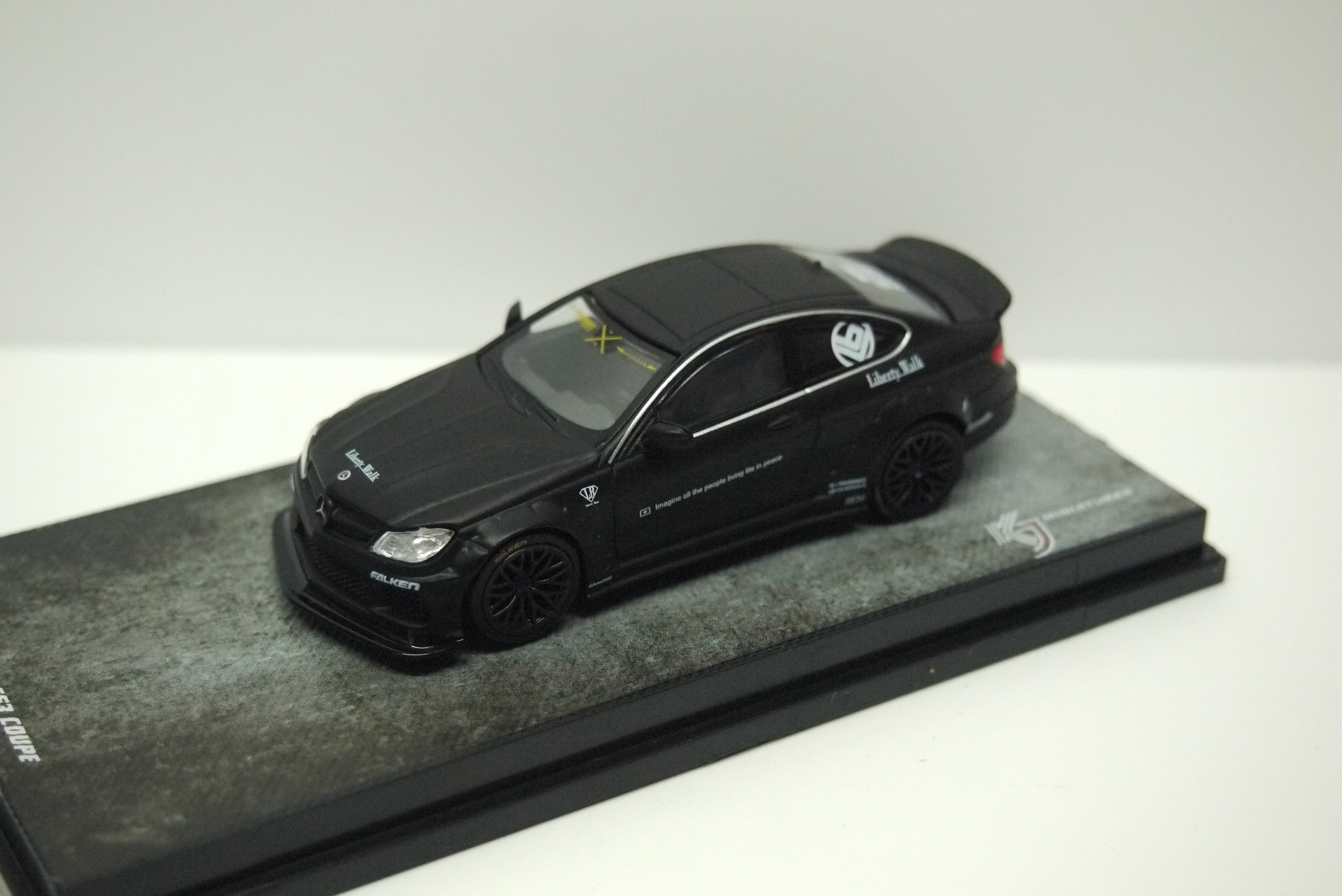 KJ Miniatures Mercedes C63 Coupe LBWK Matt Black