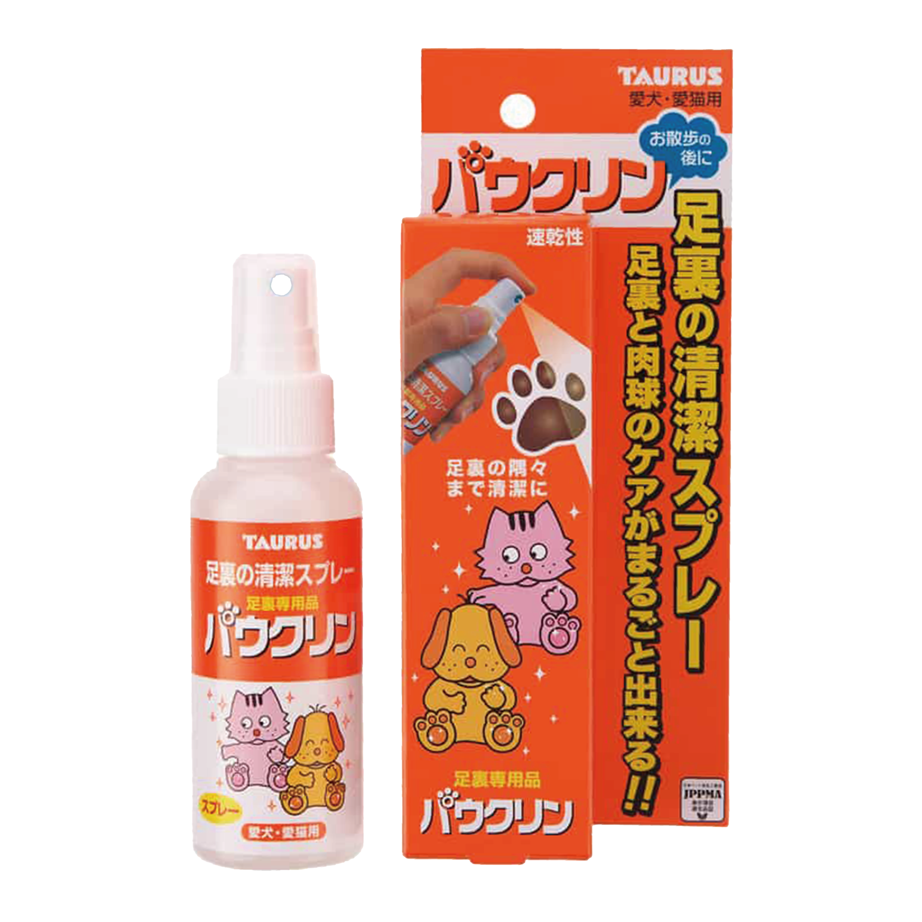 日本TAURUS|足裹清潔噴劑 100ml　犬/猫用  (TRS-1307)