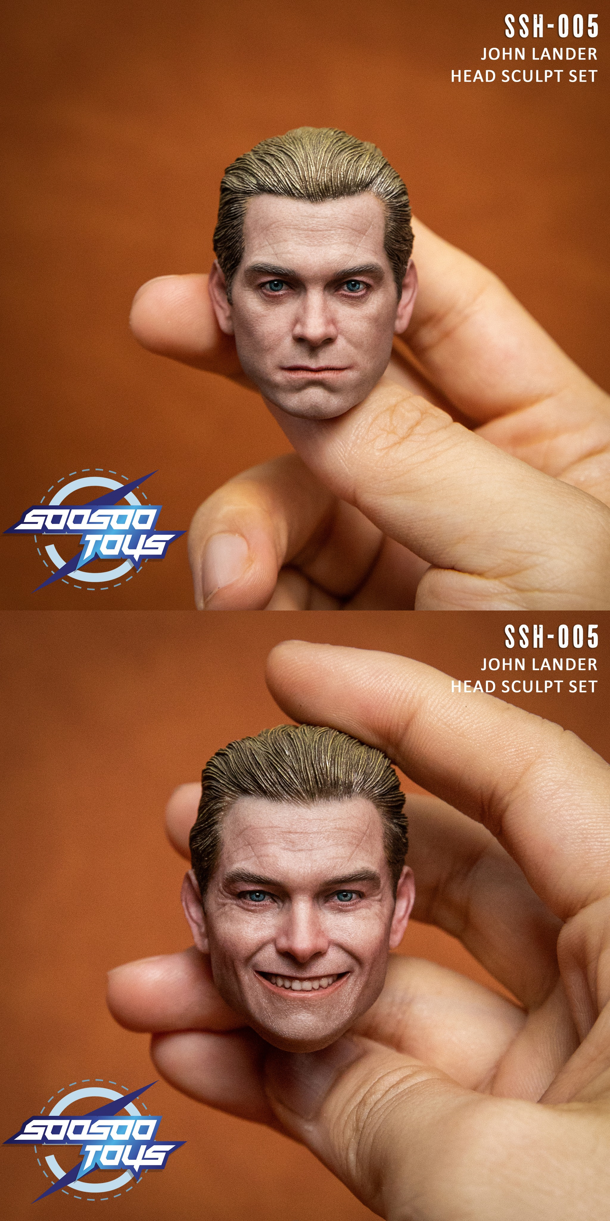 Soosootoys SSH-005 1/6 John Lander head sculpt duo set (現貨)