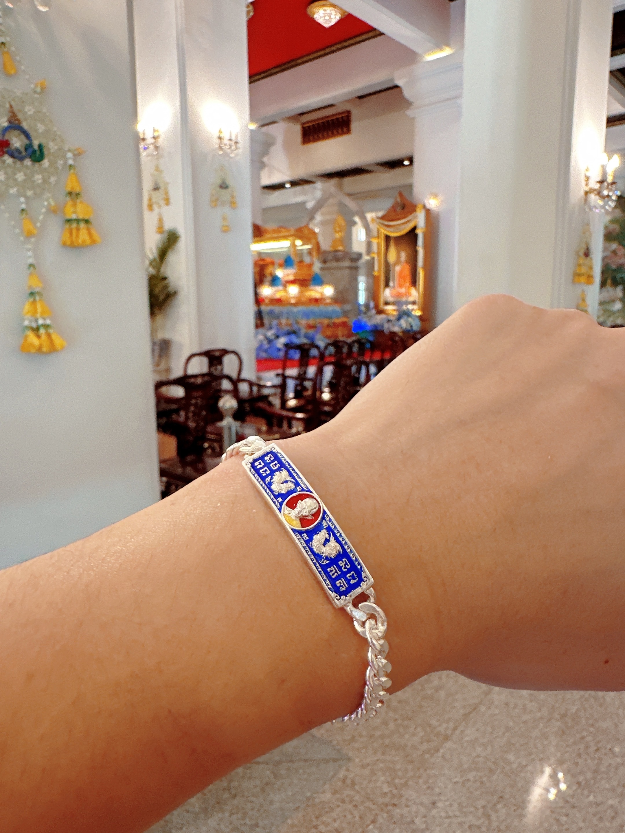 龍婆瑞寺供請 龍婆瑞自身純銀手鍊