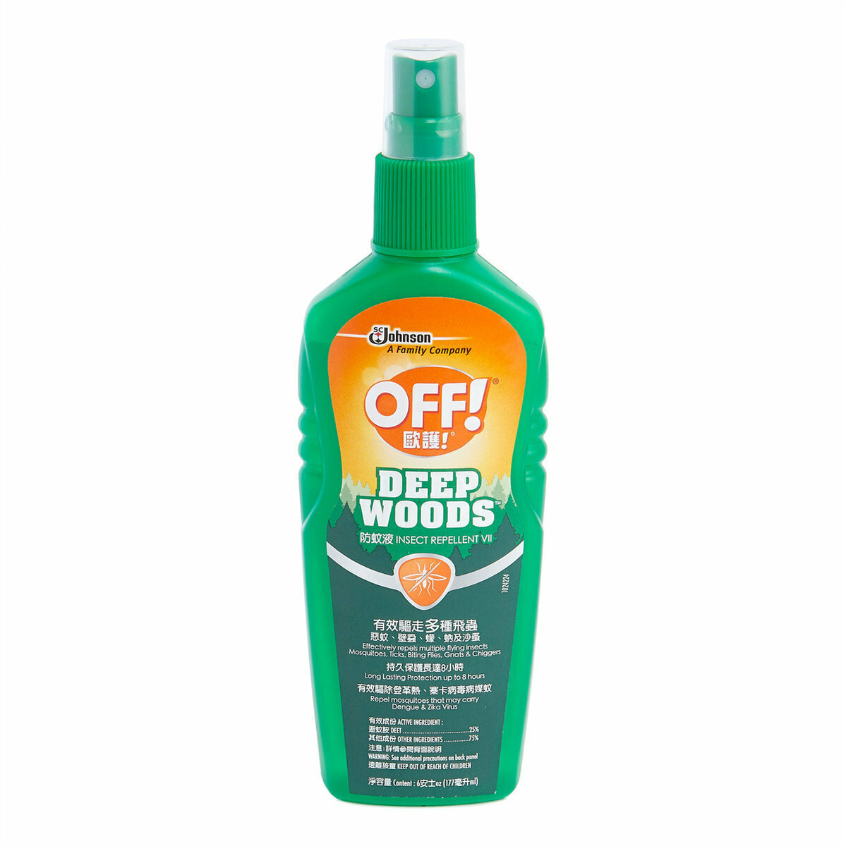 OFF！ DEEP WOODS 防蚊液 177毫升  (綠色) [原裝正貨]