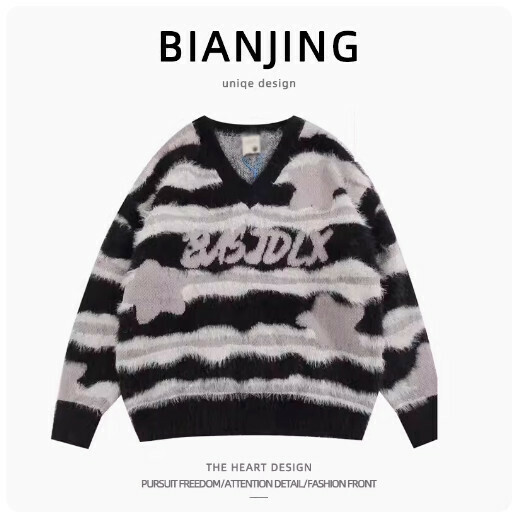 New pullover knitted sweater [black] (size: S-2XL) (please contact customer service to confirm the delivery size after placing the order)