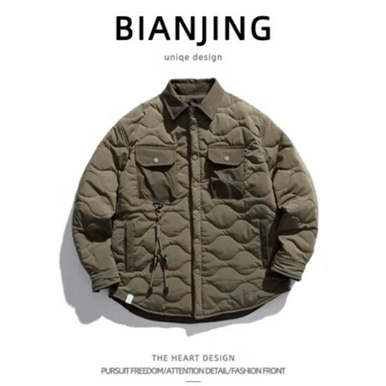 New workwear thickened cotton jacket [green] (size: S-2XL) (please contact customer service to confirm the delivery size after placing the order)