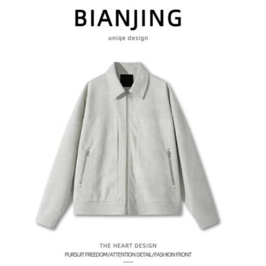 New style lapel jacket [grey] (size: S-2XL) (please contact customer service to confirm the delivery size after placing the order)