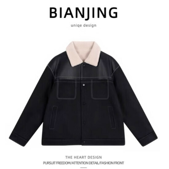 New style jacket [black] (size: S-2XL) (please contact customer service to confirm the delivery size after placing the order)