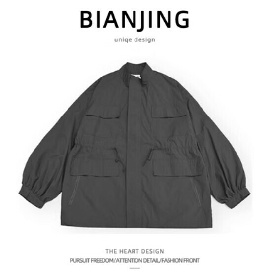 New work jacket [black] (size: S-2XL) (please contact customer service to confirm the delivery size after placing the order)