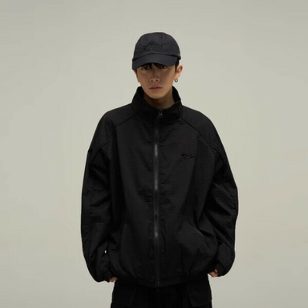 New vintage waffle Harrington jacket [Black size M-2XL, confirm delivery size with customer service after placing order]