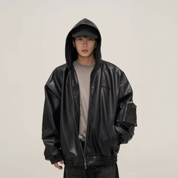 New hooded jacket [Black M-XL sizes, confirm delivery size with customer service after placing order]