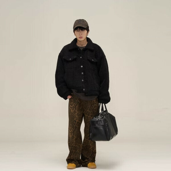 New lamb wool jacket and cotton coat [Black size M-2XL, please confirm the delivery size with customer service after placing the order]