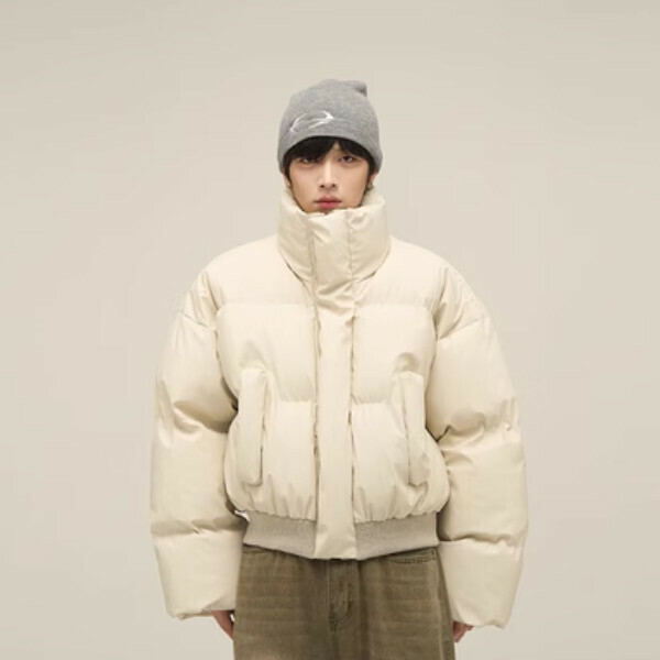 New retro short cotton jacket [Light apricot color M-XL, please confirm the delivery size with customer service after placing the order]