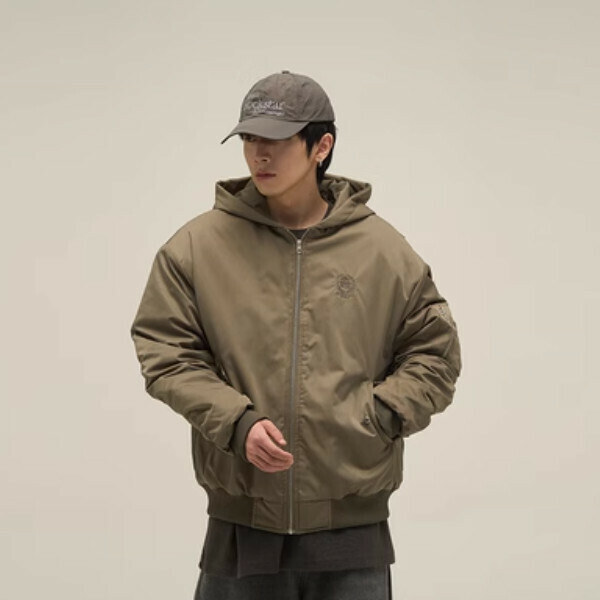 New embroidered pilot cotton jacket [green M-2XL size, confirm the delivery size with customer service after placing the order]