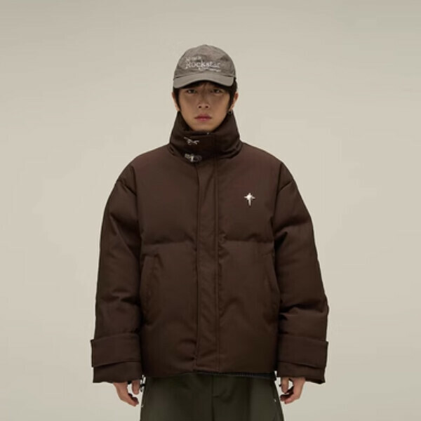 熱賣美拉德棉襖復古外套情侶麵包服【咖啡色M-2XL碼，下單後與客服確認發貨尺碼】