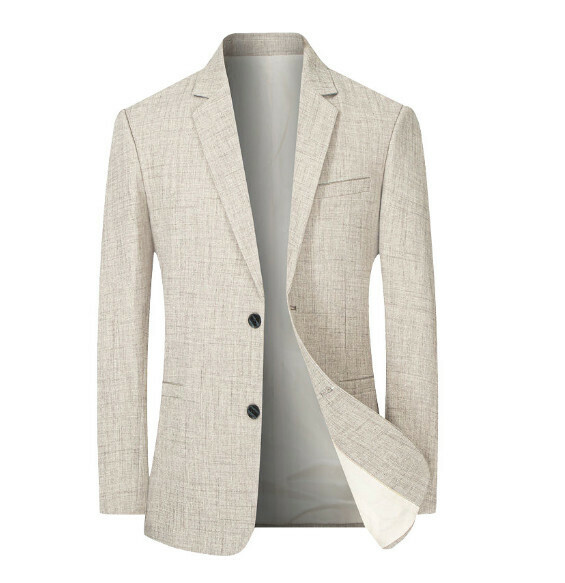Hot selling business casual suit tops and jackets [M-4XL] [1755 light coffee] (contact customer service after placing the order to confirm the delivery size)
