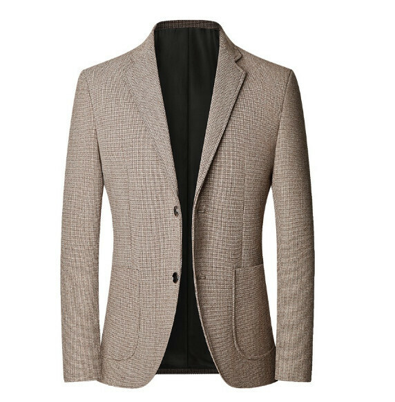 Hot selling business casual suit tops and jackets [M-4XL] [XZ1749 light coffee] (contact customer service after placing the order to confirm the delivery size)