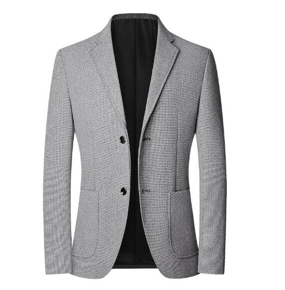 Hot selling business casual suit tops and jackets [M-4XL] [XZ1749 gray] (contact customer service after placing the order to confirm the delivery size)