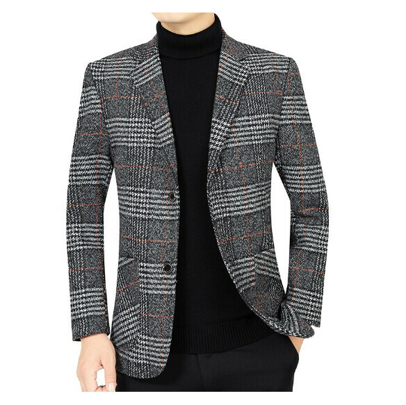 Hot selling business casual suit tops and jackets [M-4XL] [1732 gray] (contact customer service after placing the order to confirm the delivery size)