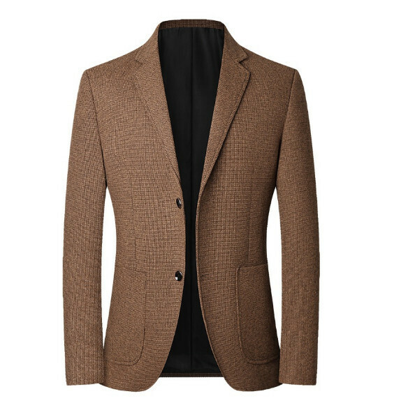 Hot selling business casual suit tops and jackets [M-4XL] [XZ1749 Dark Coffee] (contact customer service after placing the order to confirm the delivery size)