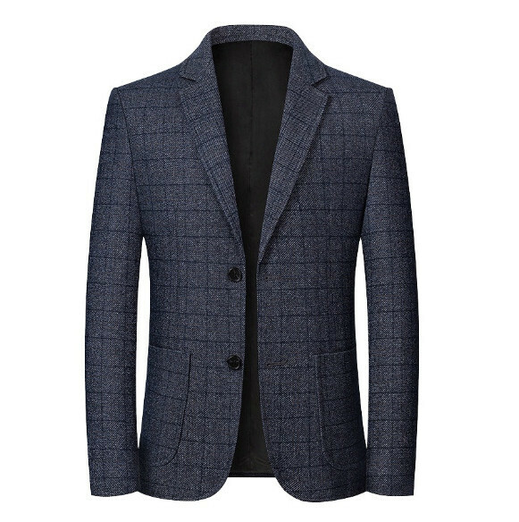 Hot selling business casual suit tops and jackets [M-3XL] [XZ1725 blue] (contact customer service after placing the order to confirm the delivery size)