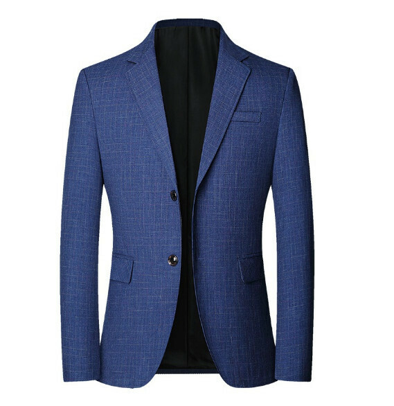 Hot selling business casual suit tops and jackets [M-4XL] [XZ1712 blue] (contact customer service after placing the order to confirm the delivery size)