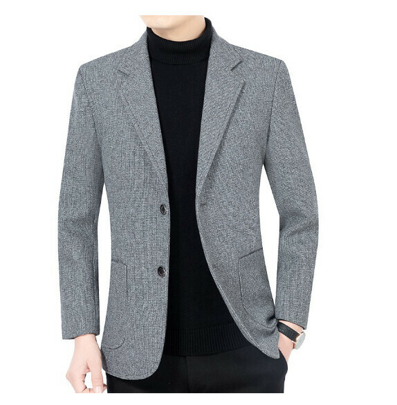 Hot selling business casual suit tops and jackets [M-4XL] [XZ1749 gray] (contact customer service after placing the order to confirm the delivery size)