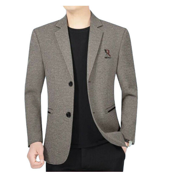 Hot selling business casual suit tops and jackets [M-3XL] [62188 Dark Coffee] (contact customer service after placing the order to confirm the delivery size)