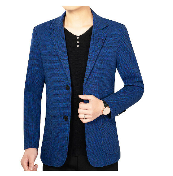 Hot selling business casual suit tops and jackets [M-4XL] [XZ1749 sapphire blue] (contact customer service after placing the order to confirm the delivery size)