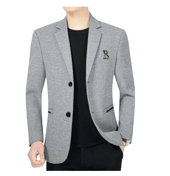 Hot selling business casual suit tops and jackets [M-3XL] [62188 gray] (contact customer service after placing the order to confirm the delivery size)