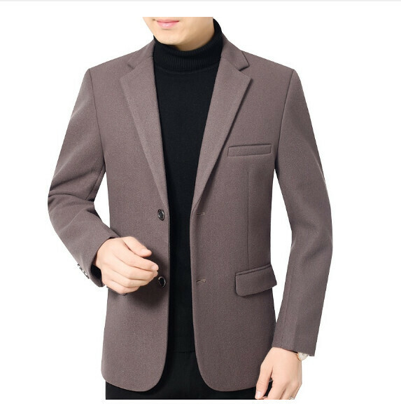 Hot selling business casual suit tops and jackets [M-3XL] [brown] (contact customer service after placing the order to confirm the delivery size)