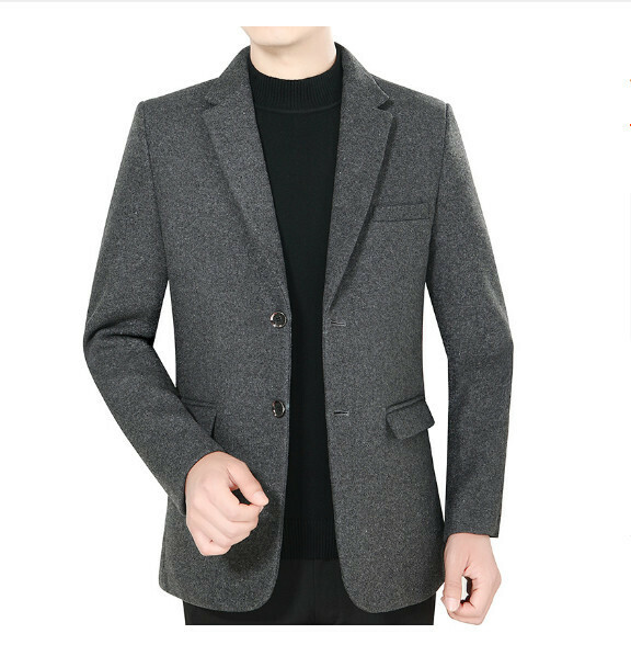 Hot selling business casual suit tops and jackets [M-3XL] [Light Gray] (contact customer service after placing the order to confirm the delivery size)