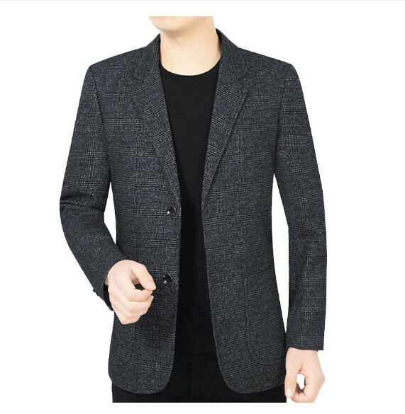 Hot selling business casual suit tops and jackets [M-3XL] [dark gray] (contact customer service after placing the order to confirm the delivery size)