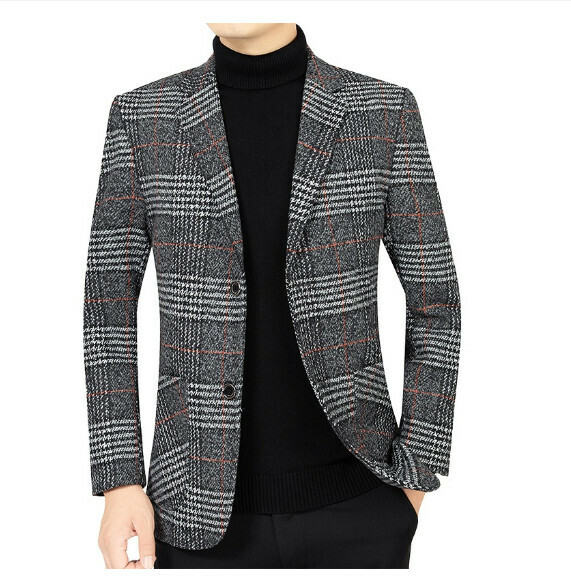 Hot selling business casual suit tops and jackets [M-4XL] [XZ1732 gray] (contact customer service after placing the order to confirm the delivery size)