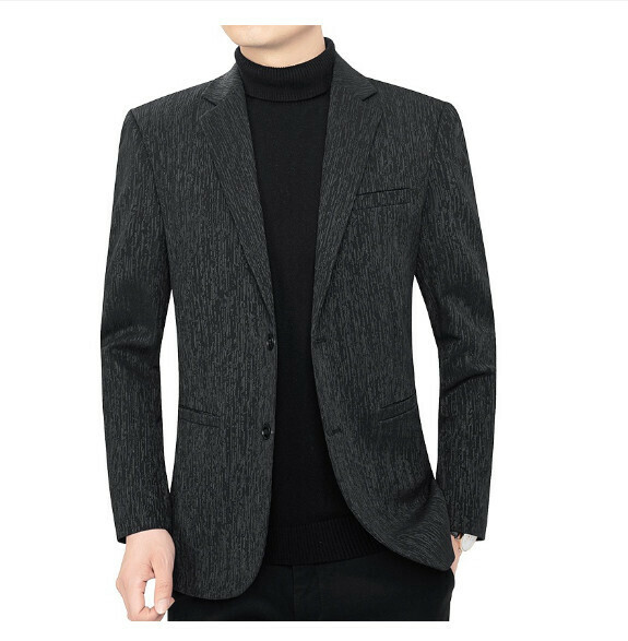 熱賣商務休閒西服上衣外套【M-4XL】【18406黑色】 (下單後聯絡客服確認發貨尺碼) 