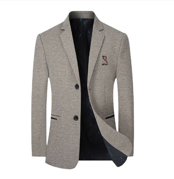 熱賣商務休閒西服上衣外套【M-4XL】【62188深咖】 (下單後聯絡客服確認發貨尺碼) 